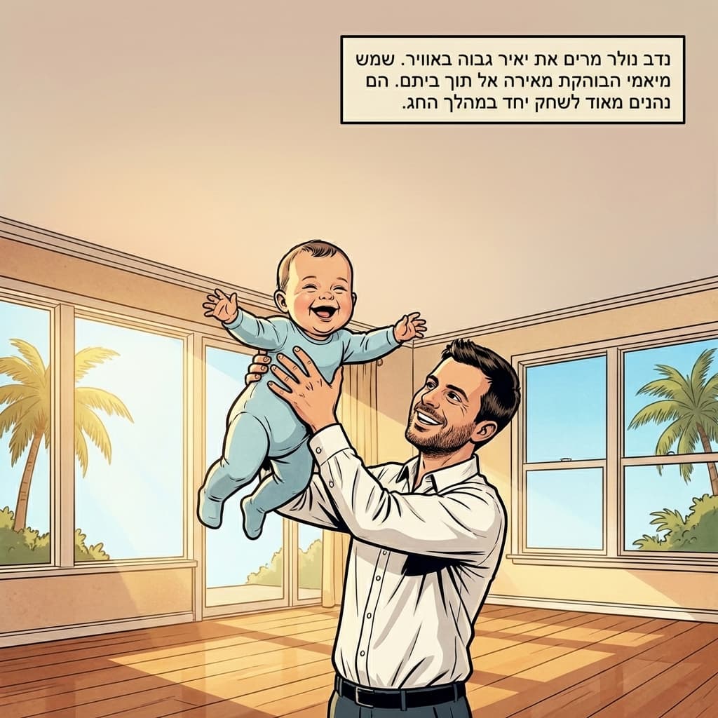 A father, a first child