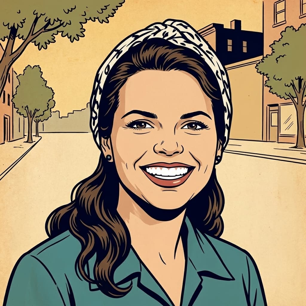 In the street she grew up on